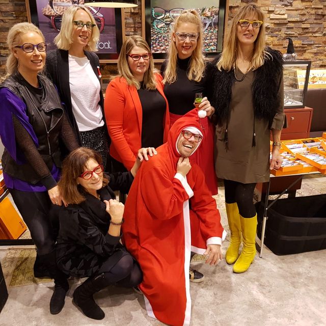 Optik Elsen, 2018: frostiges Weihnachtsevent mit Frost Eyewear